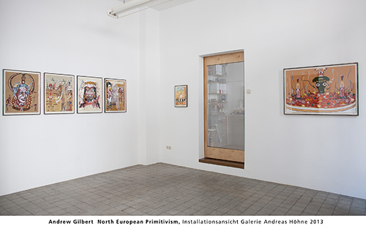 Andrew Gilbert  North European Primitivism, Installationsansicht Galerie Andreas Hhne 2013 